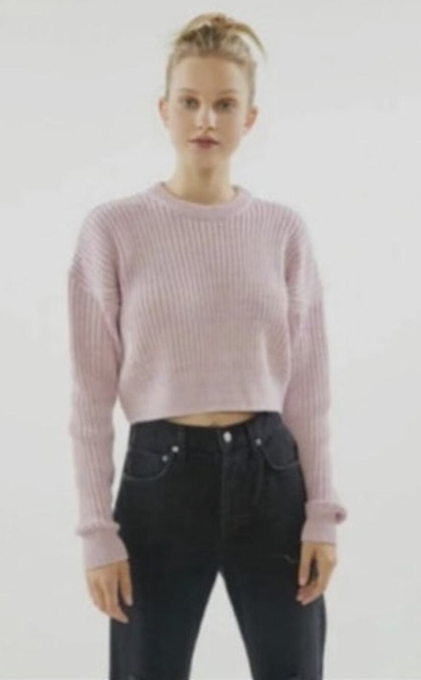 Urban Outfitters Big Sur Cropped Ribbed Sweater Size Small